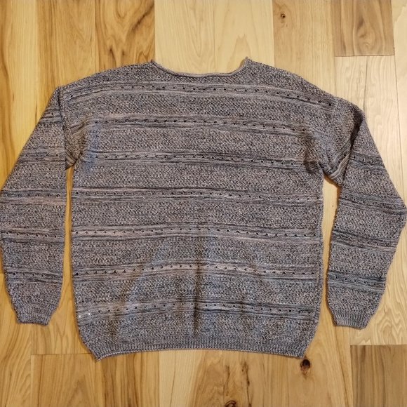 Yest Knit Pullover Sweater 100% Cotton Crew Neck Long Sleeve Multicolor Size 10 - Picture 2 of 9